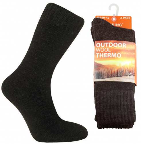 2-pack Varma strumpor ullthermosock