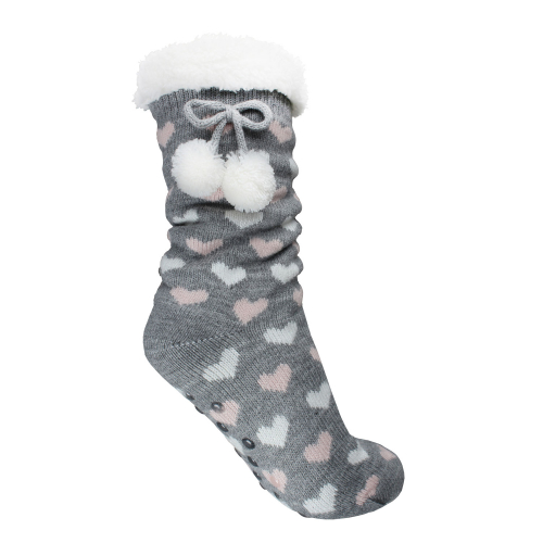 Cozy sock hjärtan halkbeläggning  