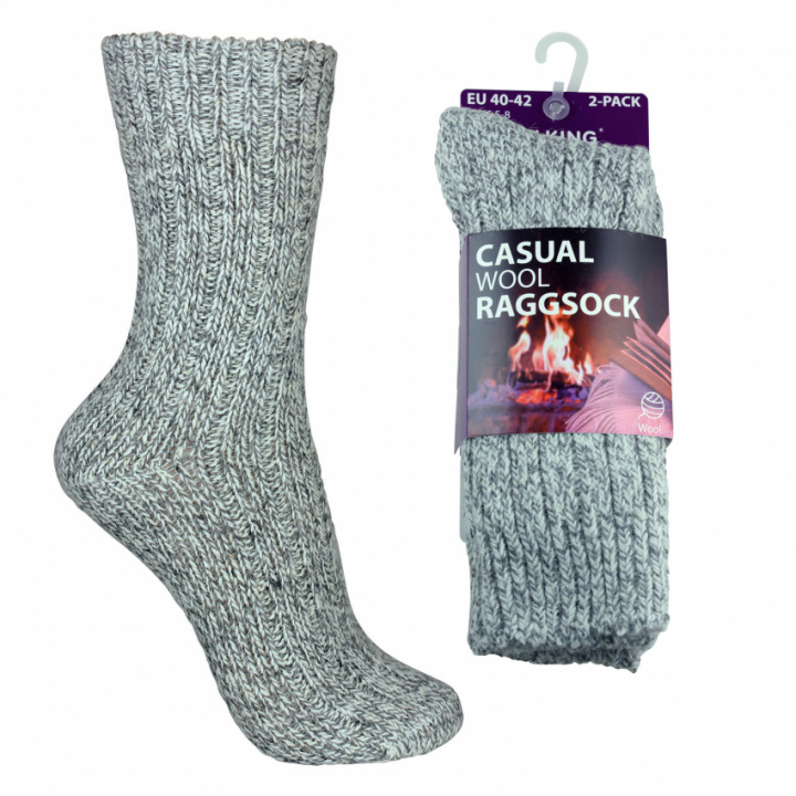 2-pack walking raggsockor ull i gruppen Strumpor / Ullstrumpor hos Gus Textil AB (922384r)