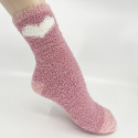 Strumpor Cozy sock hjärta chenille  